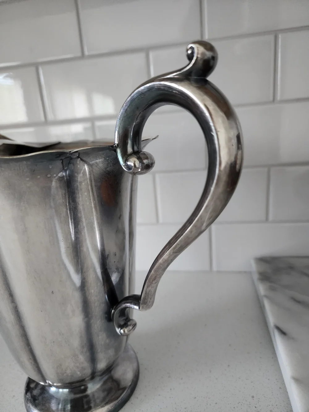 Early American Silver Pitcher